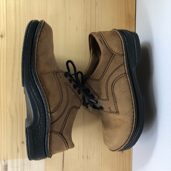 Birkenstock Leather Lace Up Shoes Oxford Brown - Picture 5 of 8